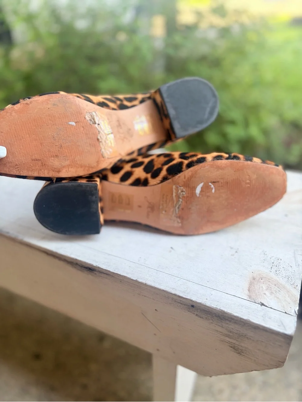 J.Crew – Ankle Boots – Roxie Cap-Toe Ankle Boots in Calf Hair – Leopard – Sz. 8.